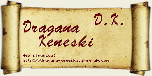Dragana Keneški vizit kartica
